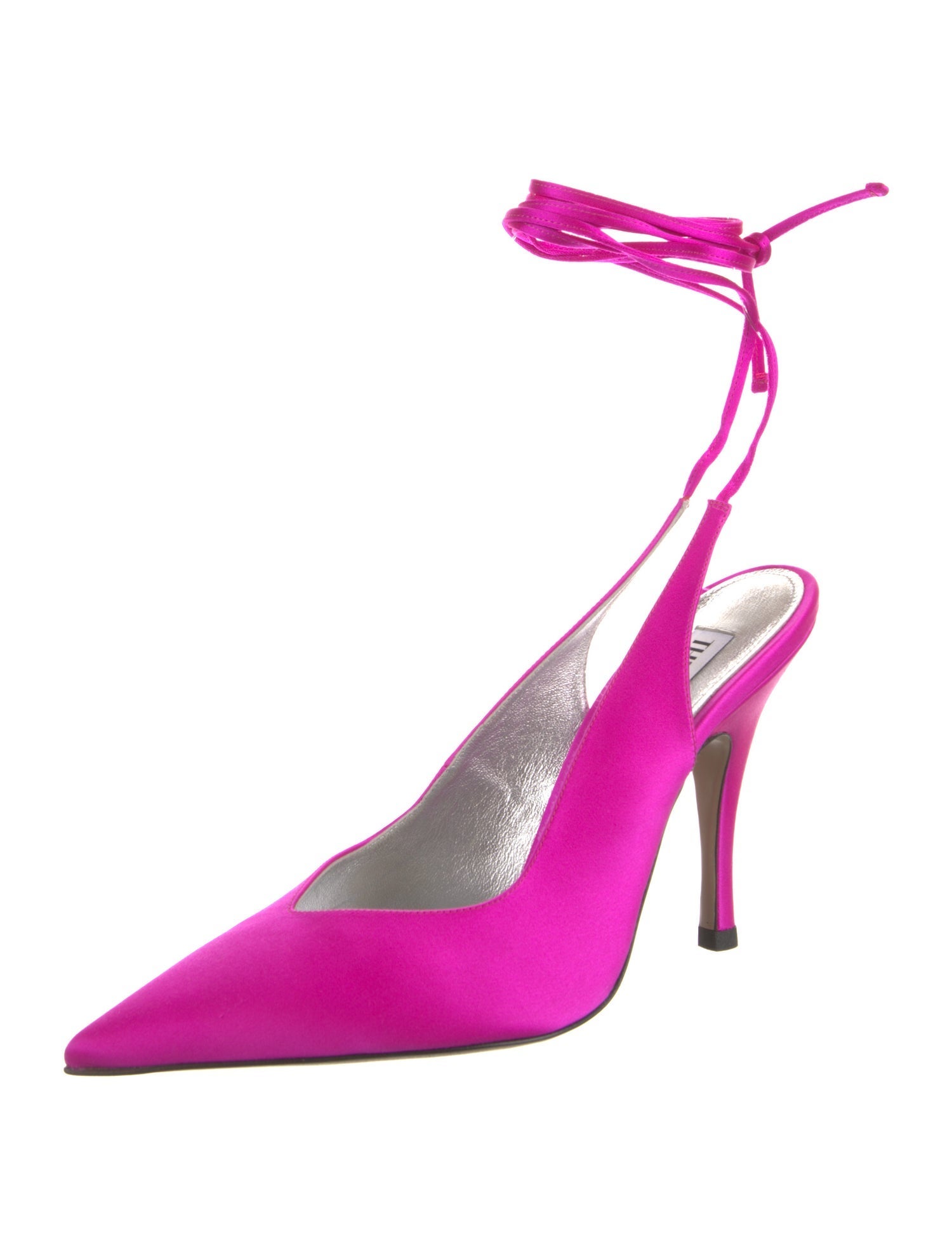 Attico Satin Slingback Pumps