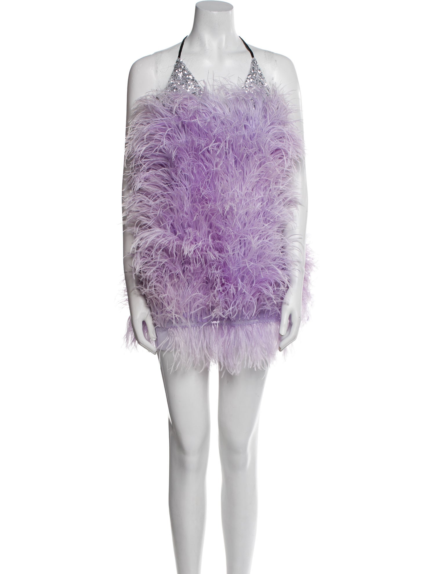 Attico Printed Mini Dress