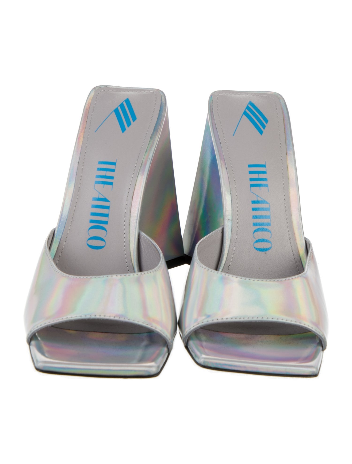 Attico Leather Slides