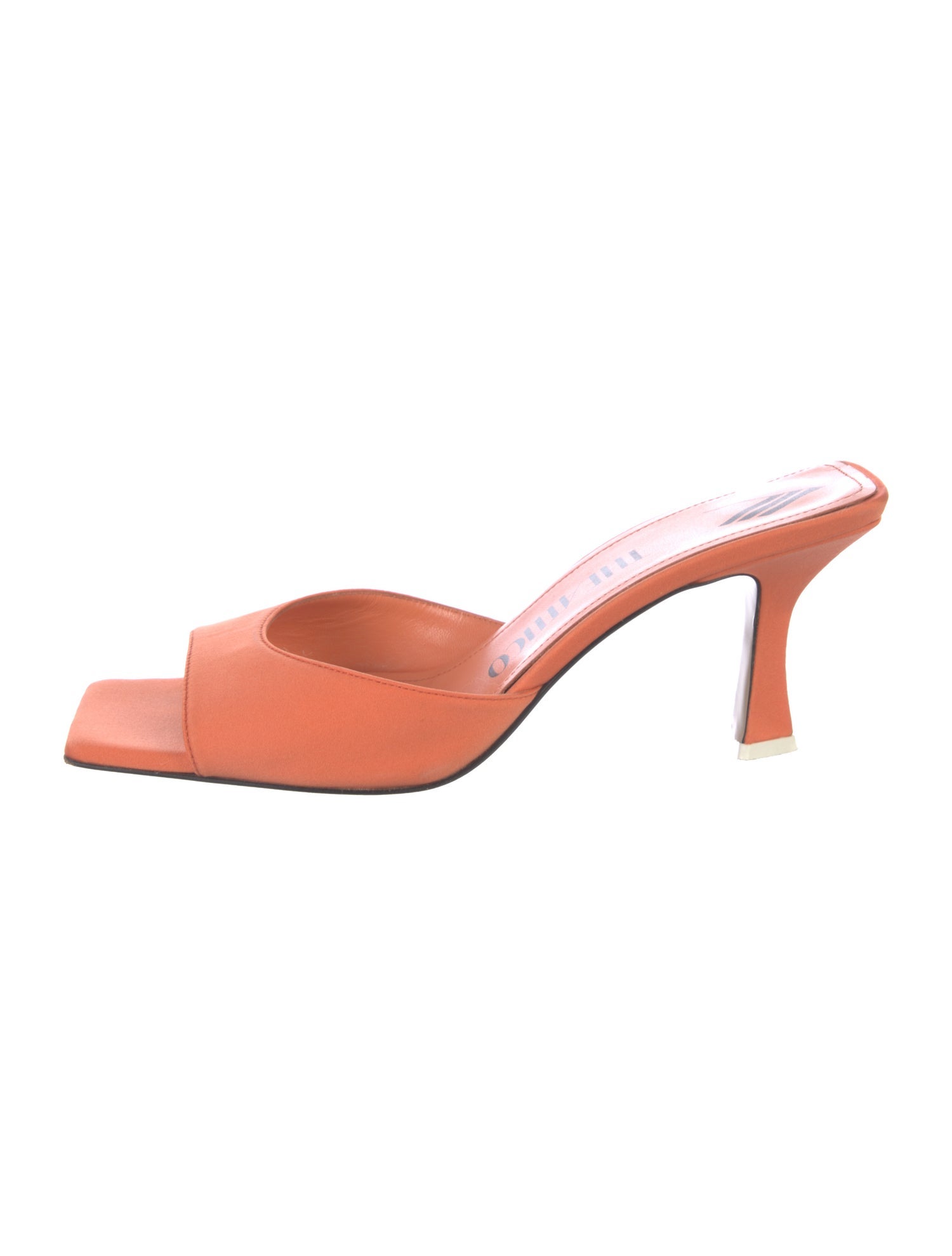 Attico Leather Slides