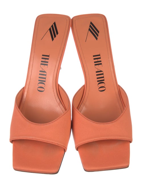 Attico Leather Slides