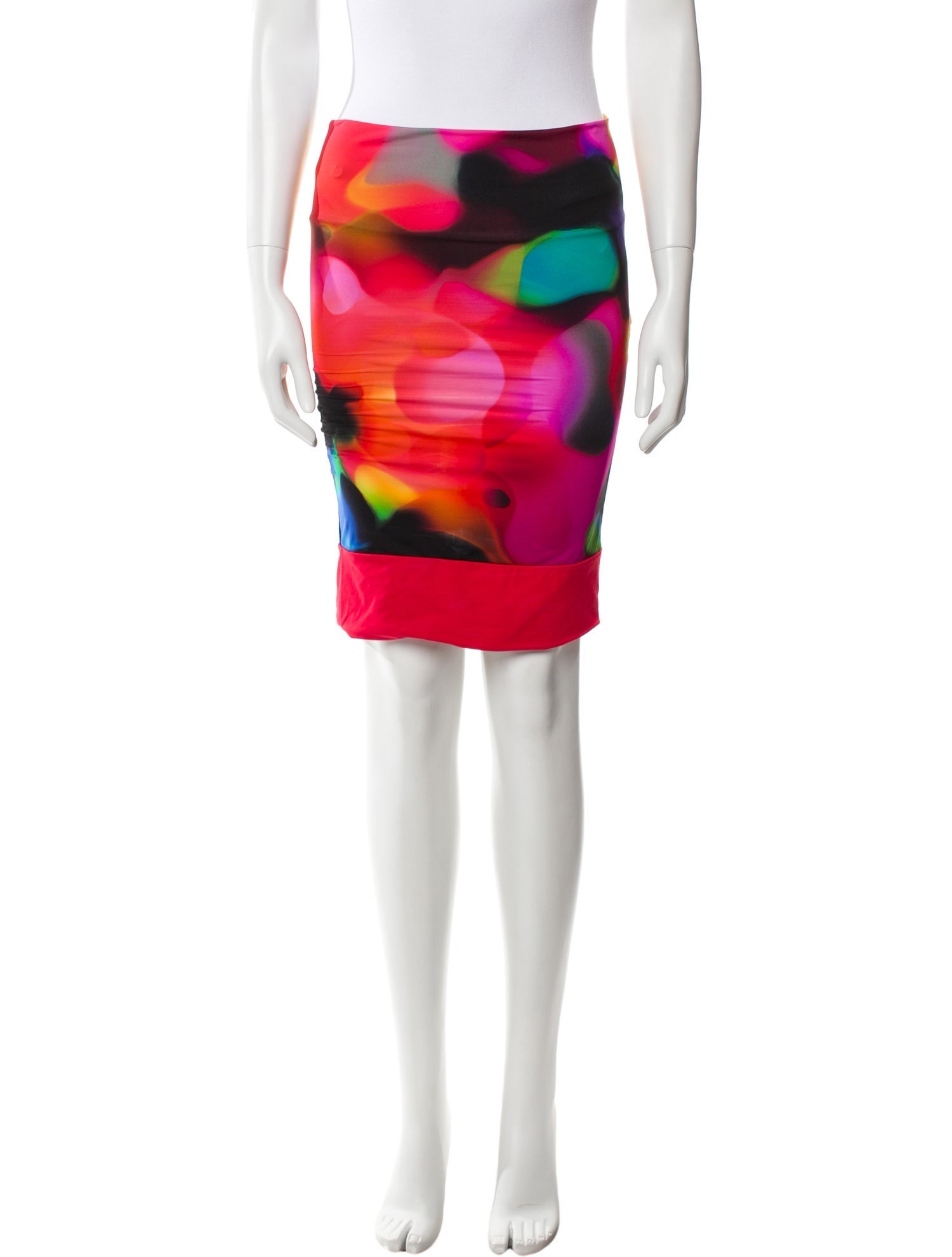 Attico Nylon Knee-Length Skirt