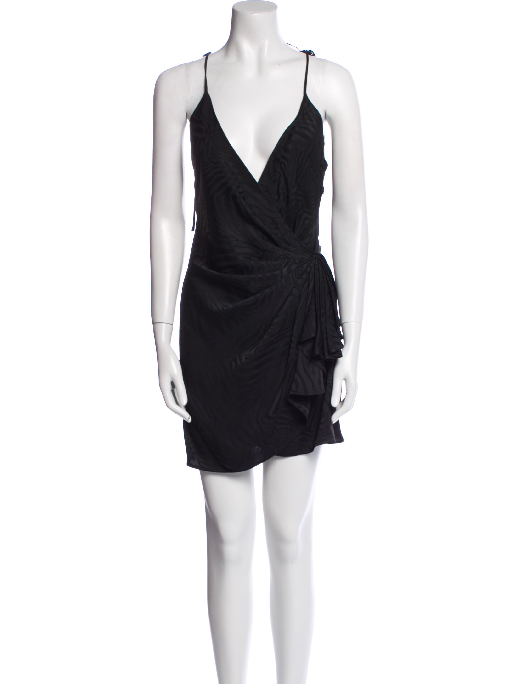 Attico V-Neck Mini Dress