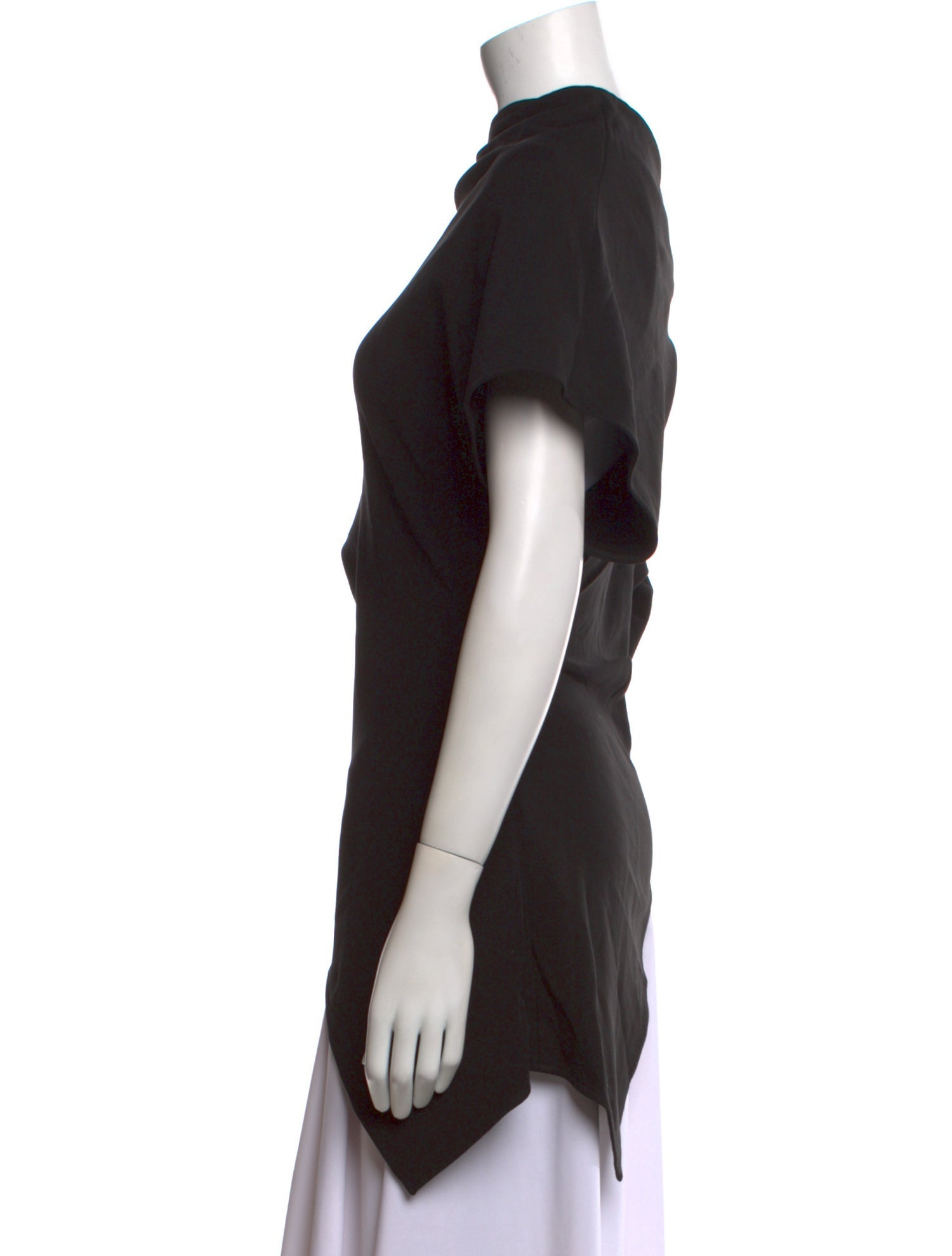 Attico One-Shoulder Short Sleeve Blouse