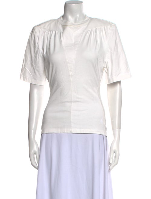 Attico Scoop Neck Short Sleeve T-Shirt