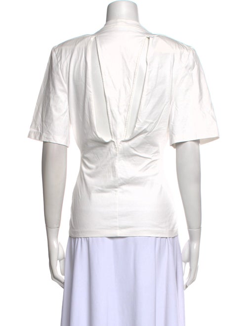 Attico Scoop Neck Short Sleeve T-Shirt