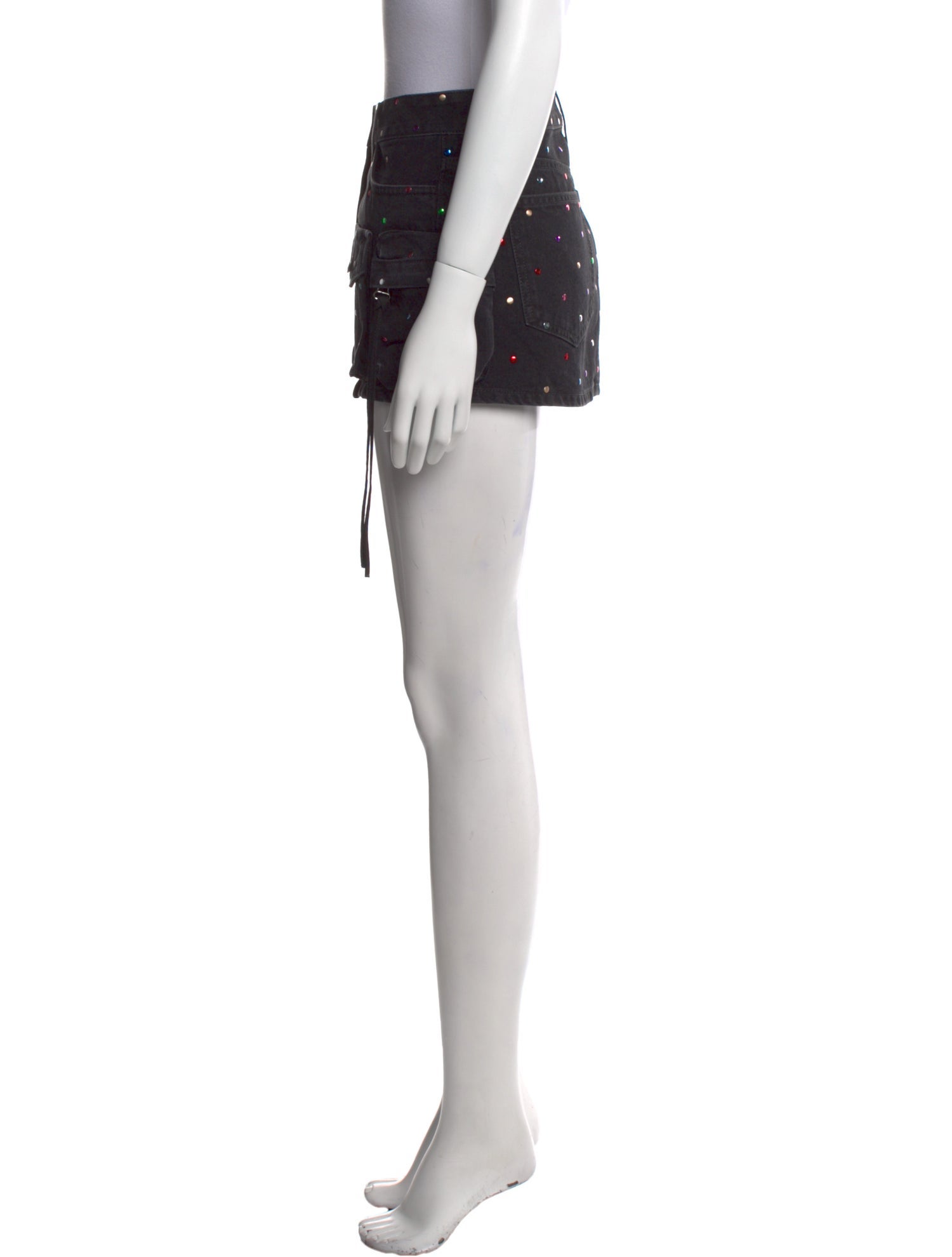 Attico Printed Mini Skirt