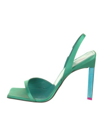 Attico Satin Slingback Sandals
