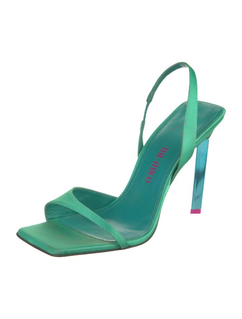 Attico Satin Slingback Sandals