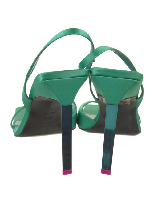 Attico Satin Slingback Sandals