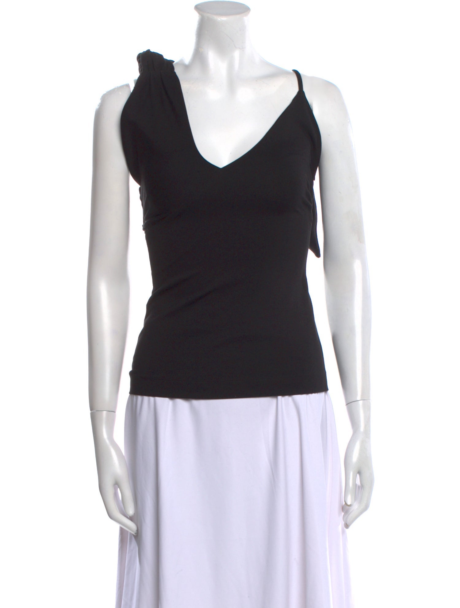 Attico V-Neck Sleeveless Top