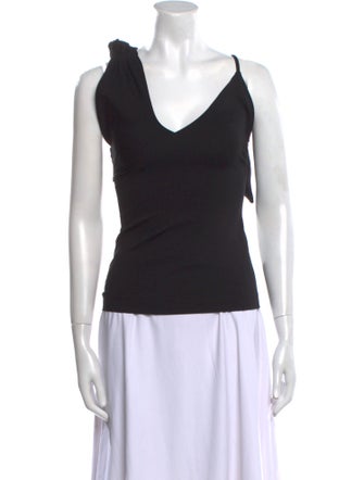 Attico V-Neck Sleeveless Top