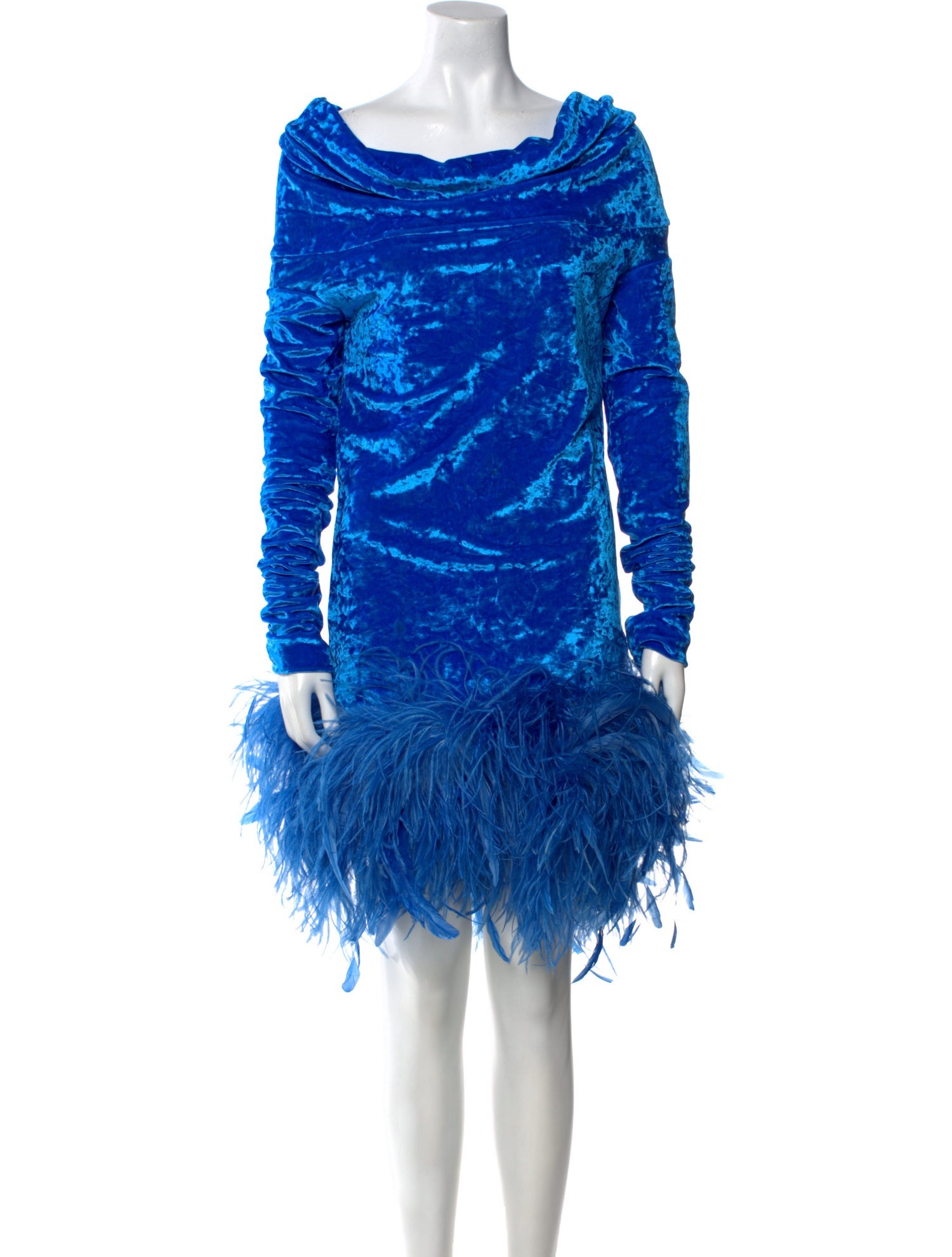 Attico Printed Knee-Length Dress