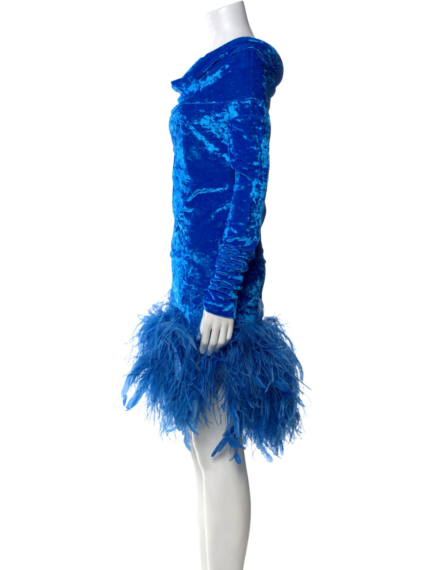 Attico Printed Knee-Length Dress