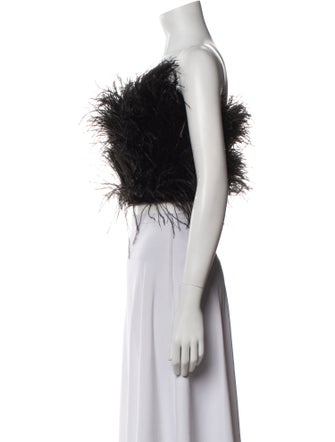 Attico Off-The-Shoulder Sleeveless Crop Top