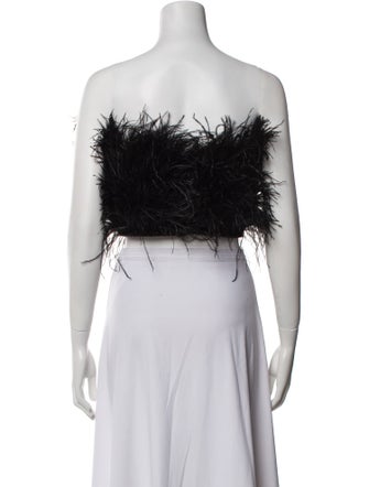 Attico Off-The-Shoulder Sleeveless Crop Top