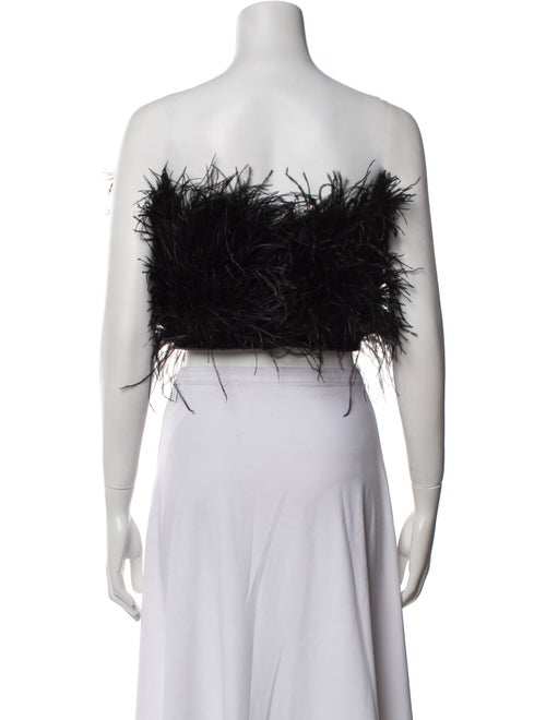 Attico Off-The-Shoulder Sleeveless Crop Top