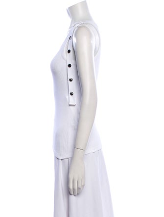 Attico Scoop Neck Sleeveless Top