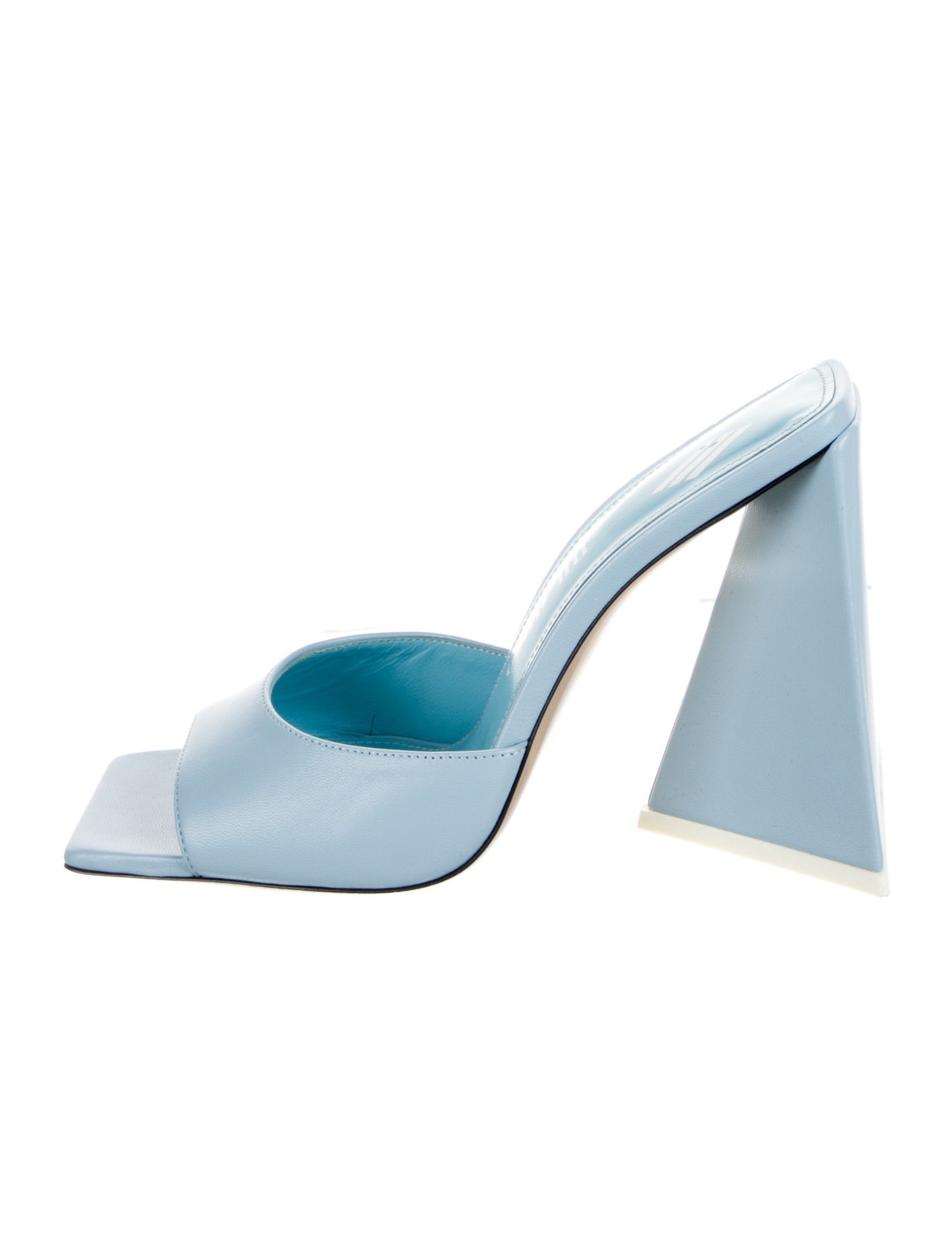 Attico Leather Slides