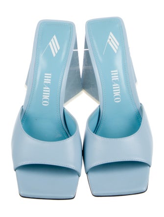 Attico Leather Slides