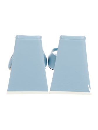 Attico Leather Slides