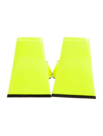 Attico Patent Leather Printed Slides