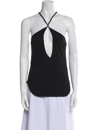 Attico V-Neck Sleeveless Top