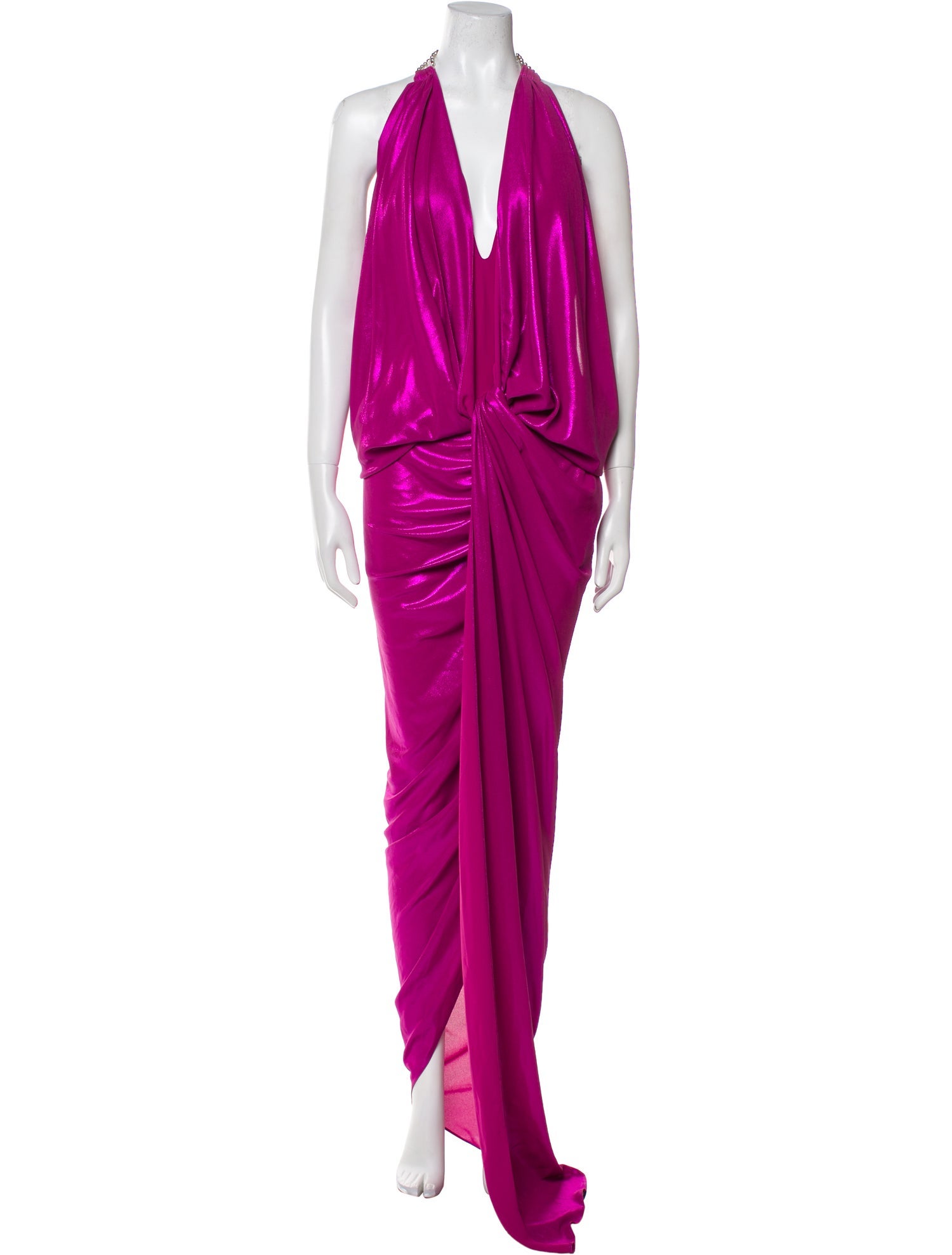 Attico Halterneck Long Dress w/ Tags