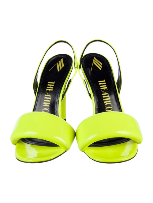 Attico Patent Leather Slingback Sandals