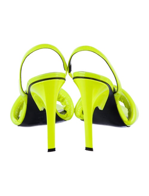 Attico Patent Leather Slingback Sandals