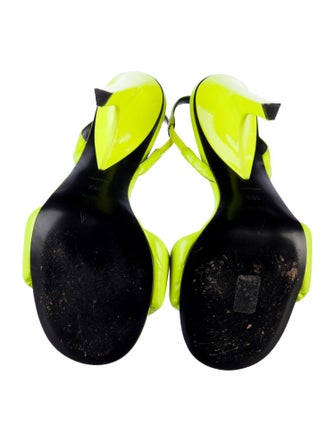 Attico Patent Leather Slingback Sandals