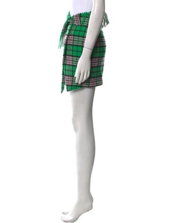 Attico Virgin Wool Mini Skirt