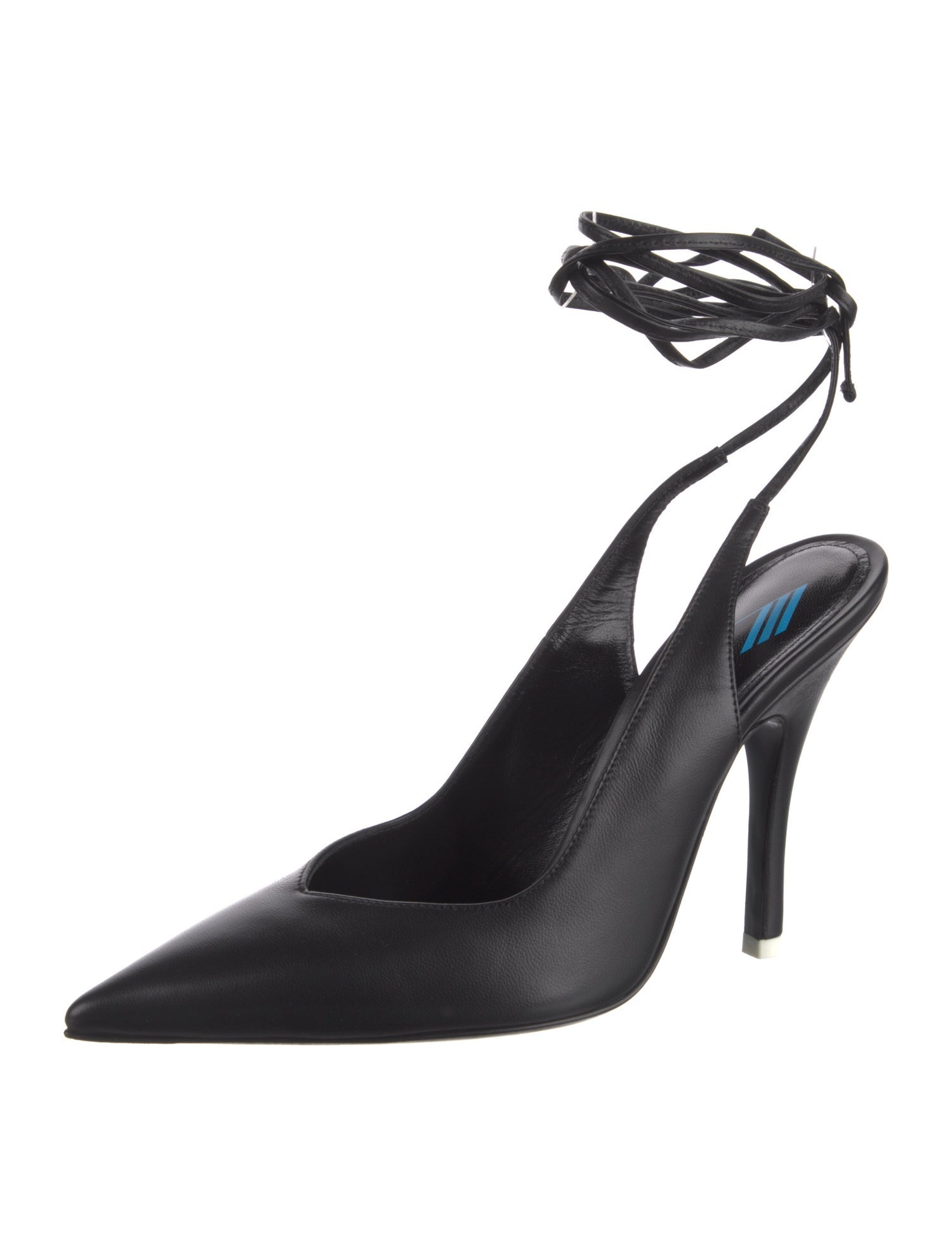 Attico Leather Slingback Pumps