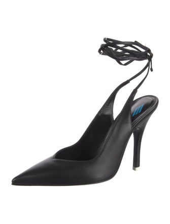 Attico Leather Slingback Pumps