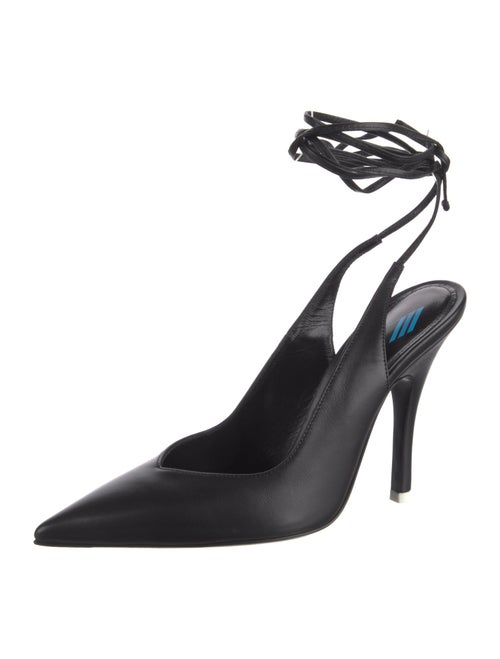 Attico Leather Slingback Pumps
