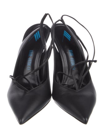 Attico Leather Slingback Pumps