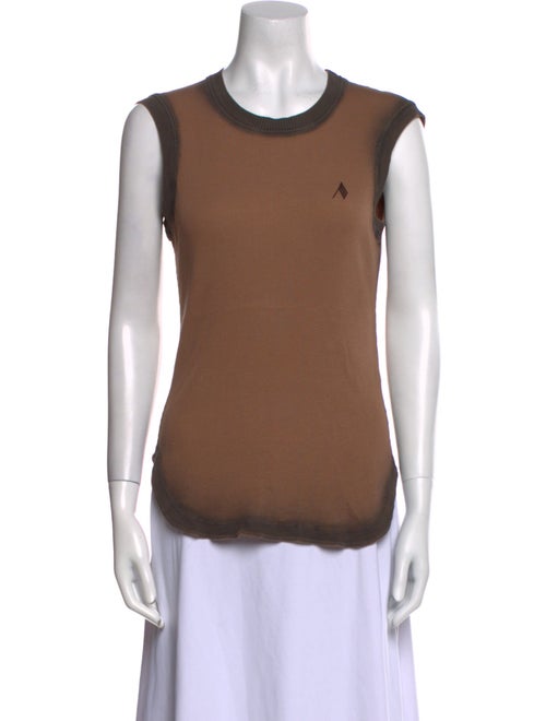 Attico Crew Neck Sleeveless Top