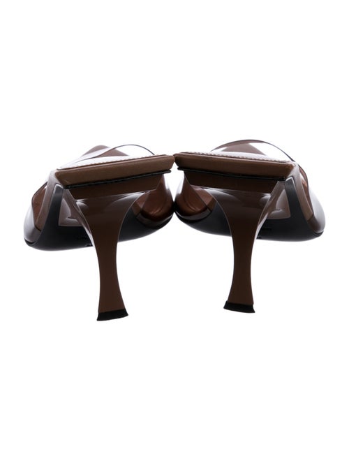 Attico Leather Slides