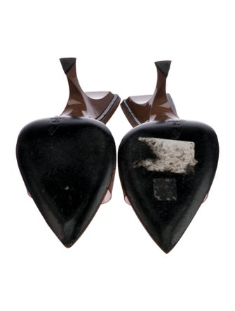 Attico Leather Slides