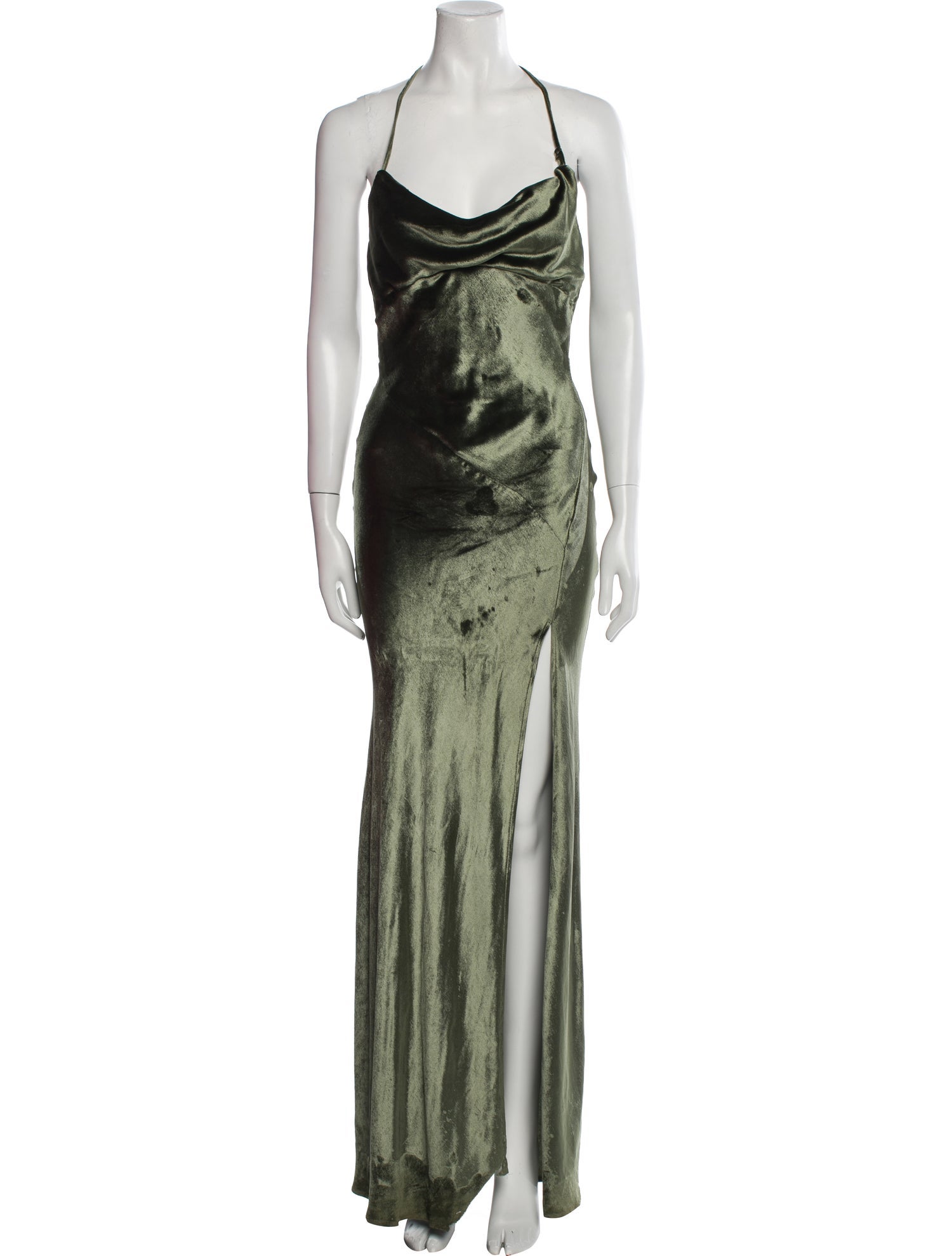 Attico Printed Long Dress