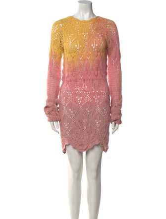 Attico Printed Knee-Length Dress