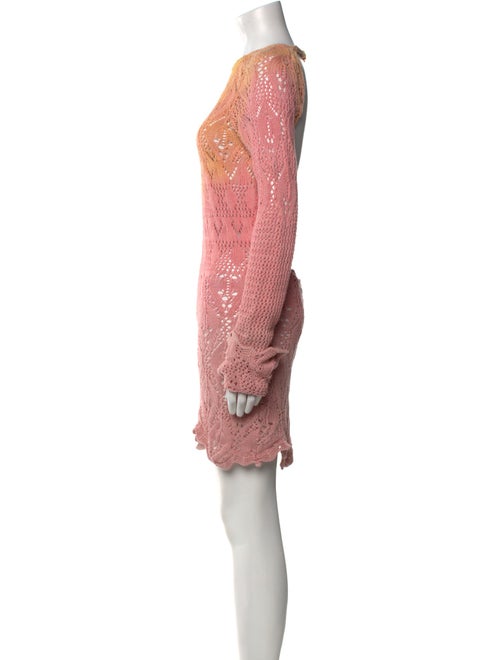 Attico Printed Knee-Length Dress