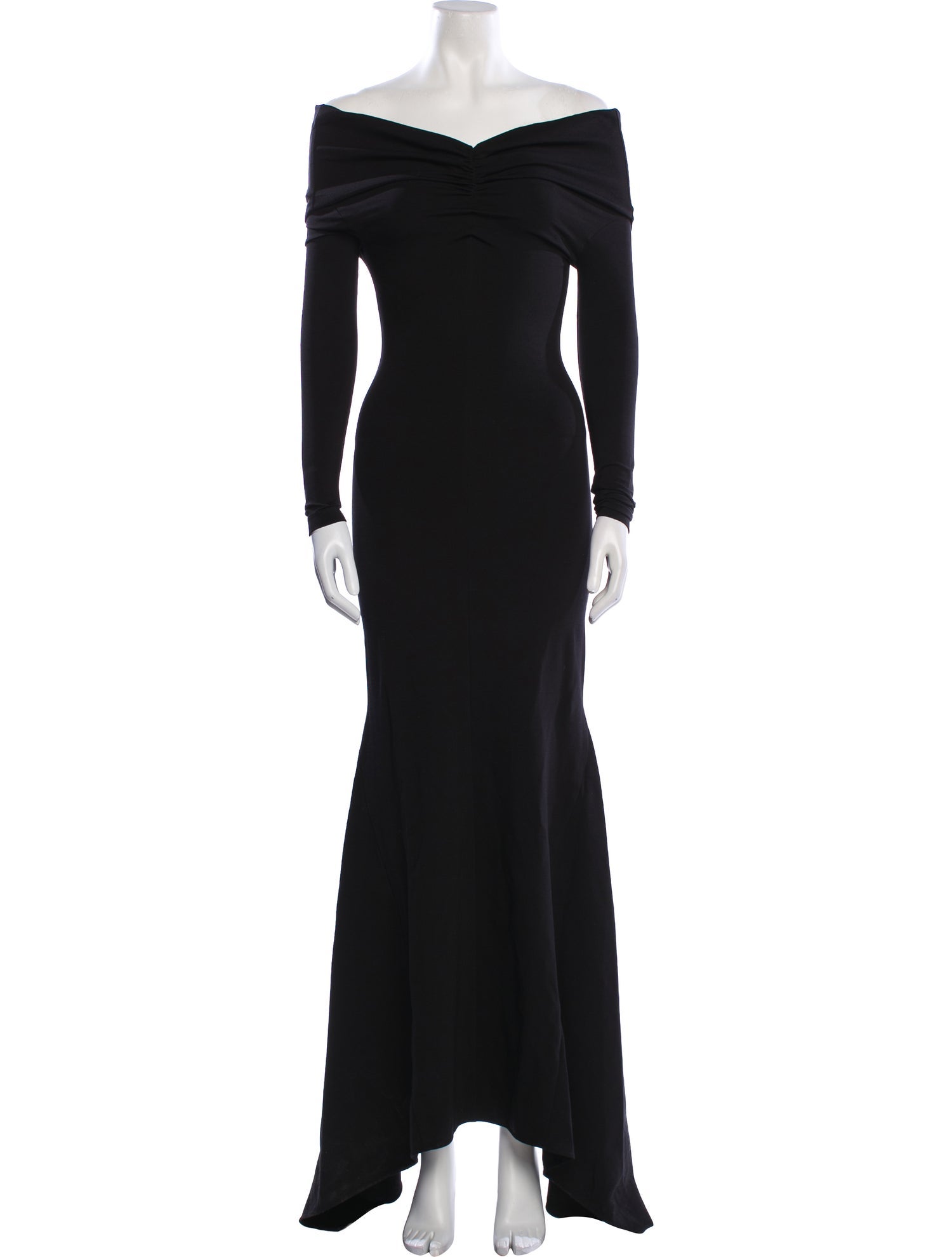 Attico Off-The-Shoulder Long Dress