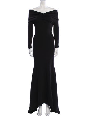 Attico Off-The-Shoulder Long Dress