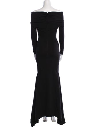 Attico Off-The-Shoulder Long Dress