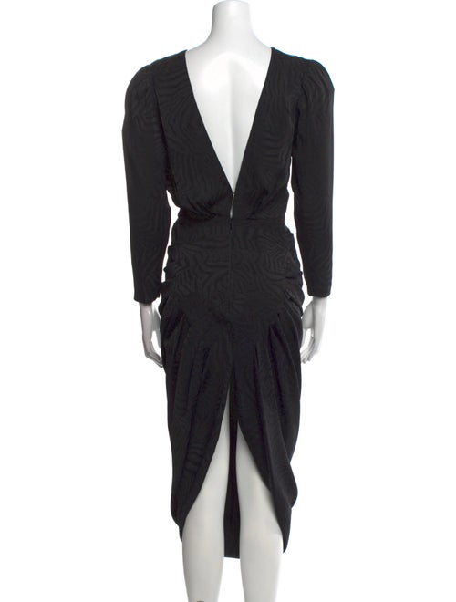 Attico Bateau Neckline Long Dress