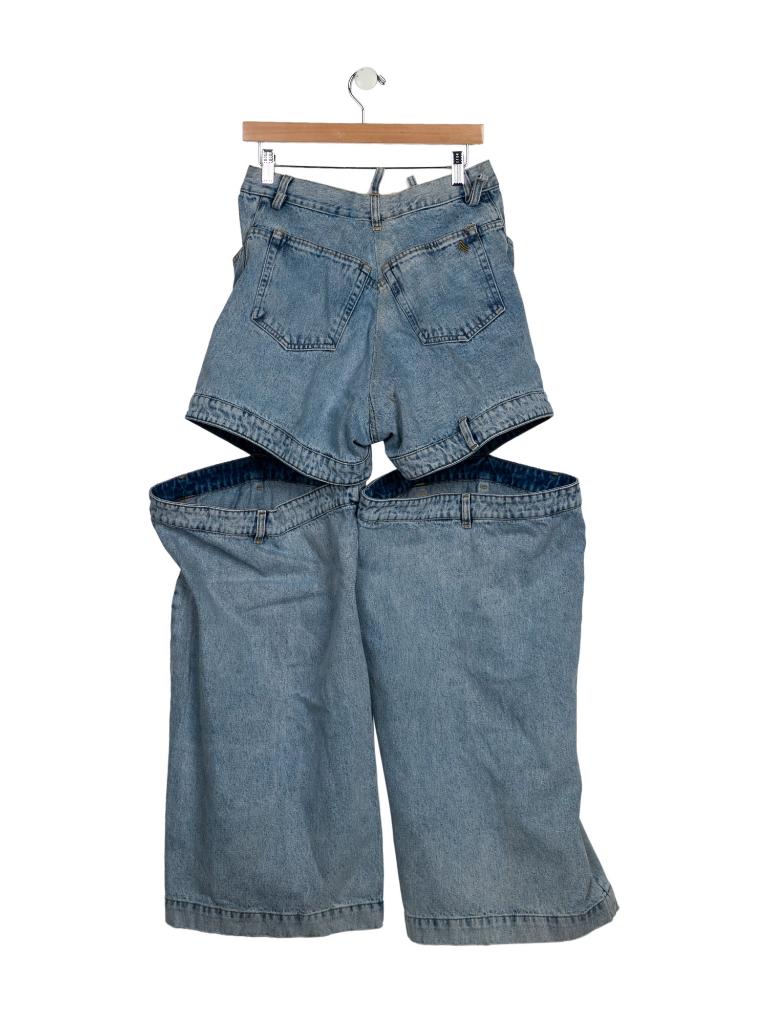 Attico High-Rise Wide Leg Jeans