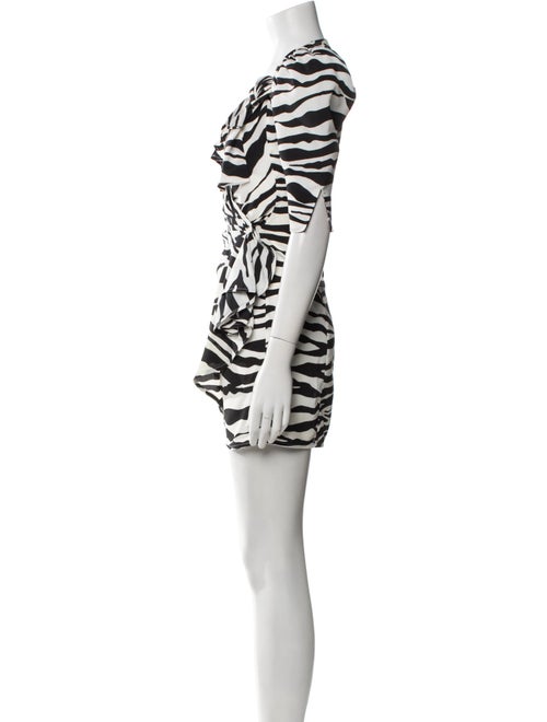 Attico Animal Print Mini Dress