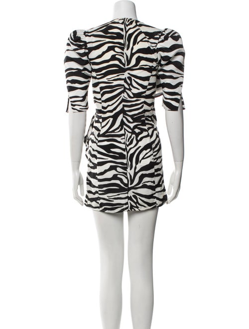 Attico Animal Print Mini Dress