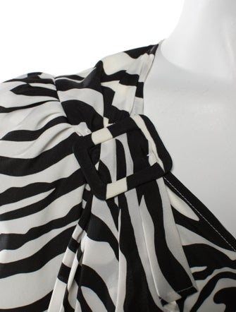 Attico Animal Print Mini Dress